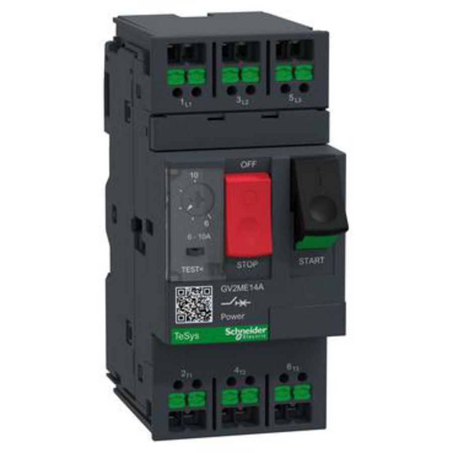 TeSys Deca motorschakelaar 10A thermisch-magnetische drukkno