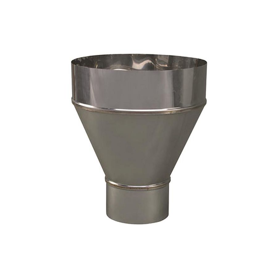 EW RVS verloopstuk 99mm uitw. - 200mm