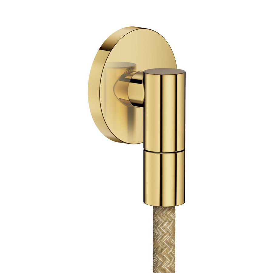 Muuraansluitbocht AXOR Wall outlet Fine rond Polished Gold-Optic