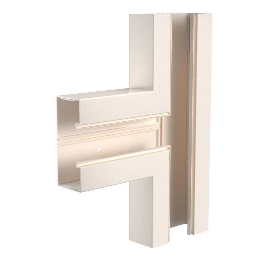 T-stuk 70x170mm polyvinylchlorid creme wit 9001