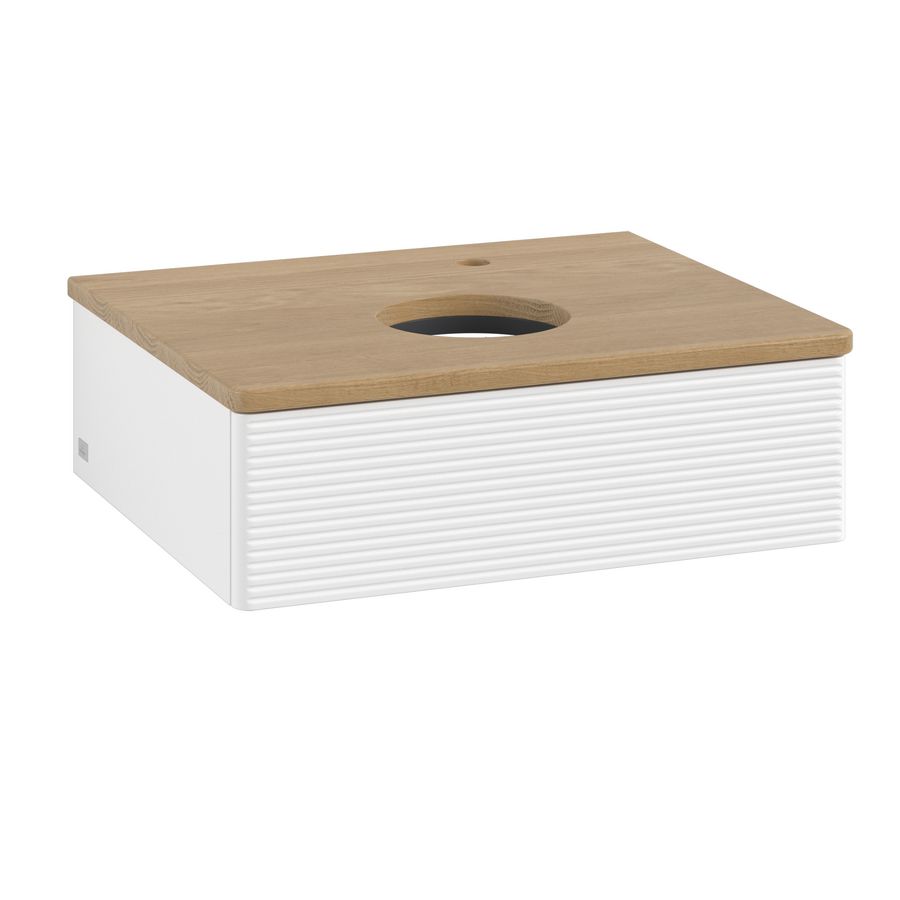 Wastafelonderkast Antao 600x190x500mm White Matt Lacquer K07151MT