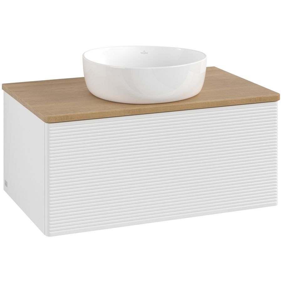 Wastafelonderkast Antao 800x360x500mm G.White.L L30111GF