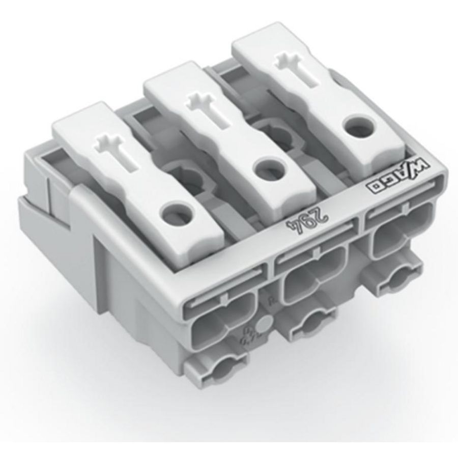 Kroonklem Drukknop extern z. PE-contact wit 294-4003 VVE=500