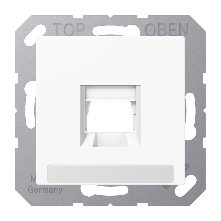 Afdekking modular jack 1-voudig Brand-Rex