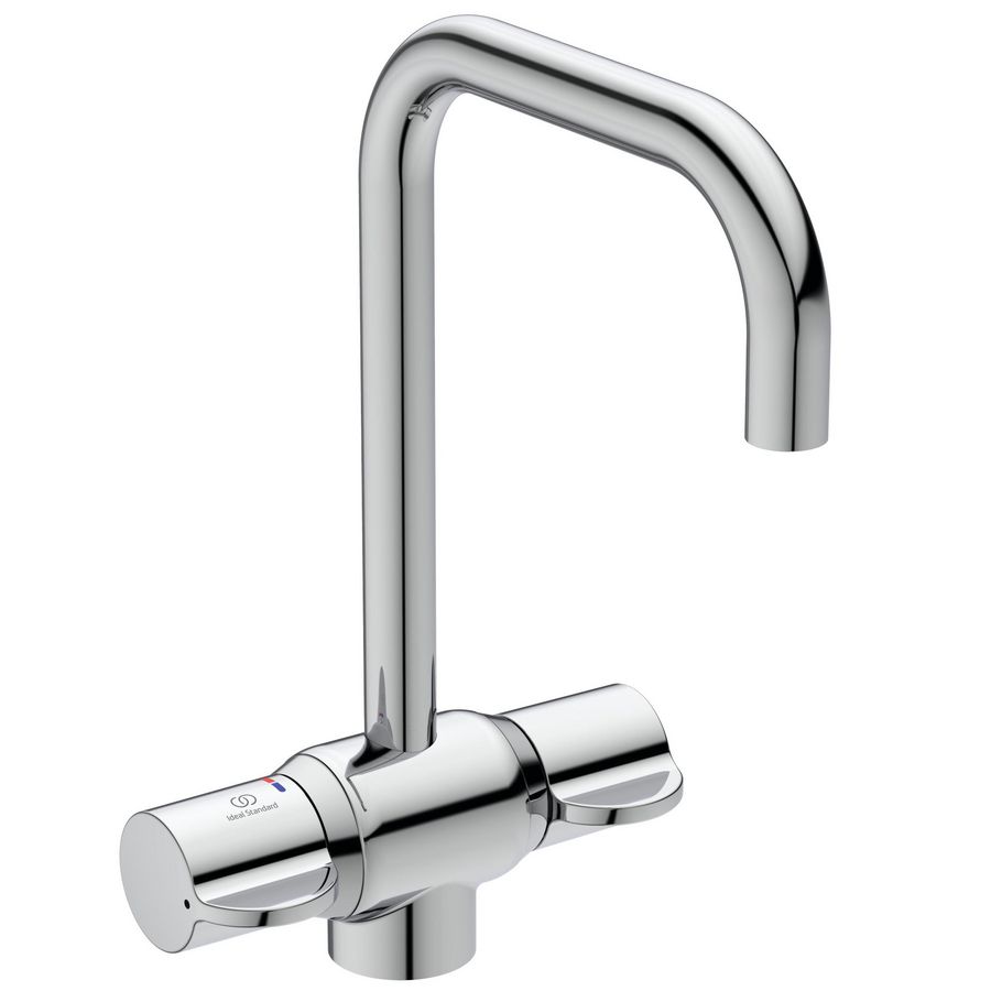 Medical Therm 1-gats keukenthermostaat chroom draaibare uitloop