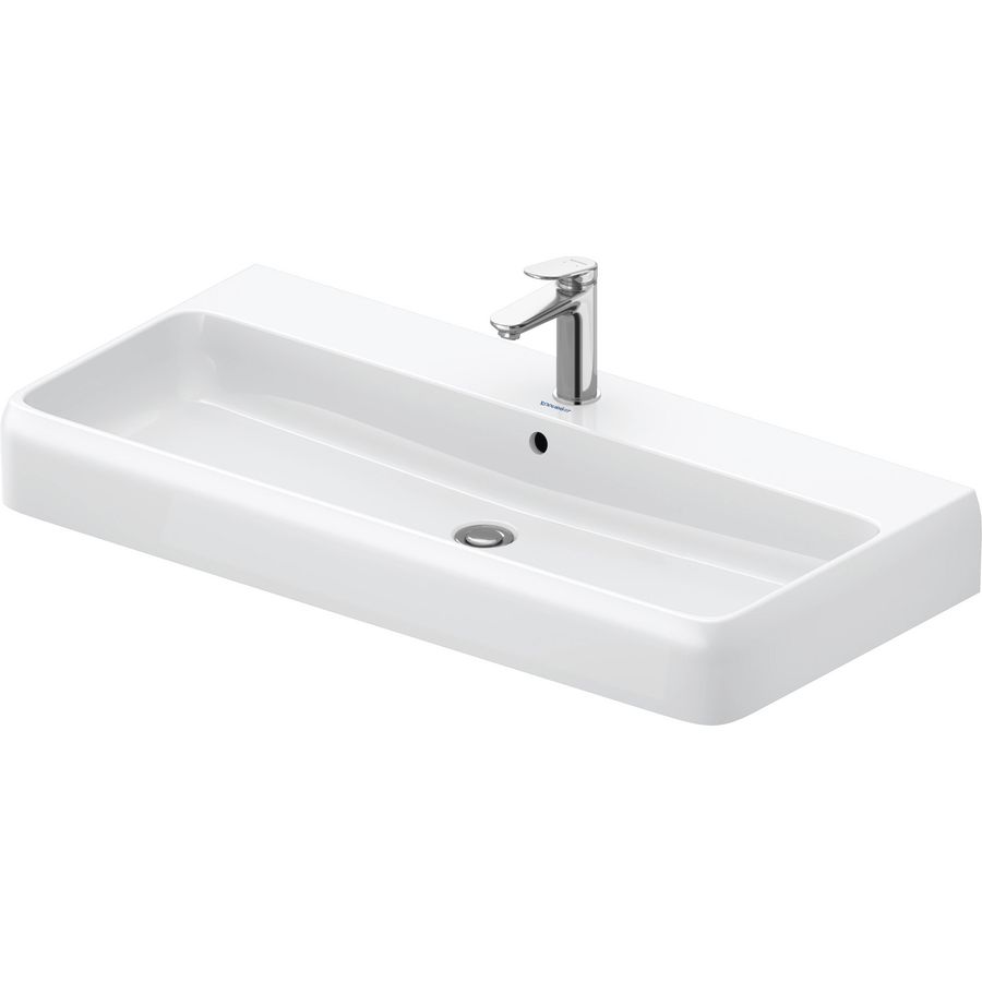 Qatego Wastafel Wit Hoogglans 1000mm 2382100000