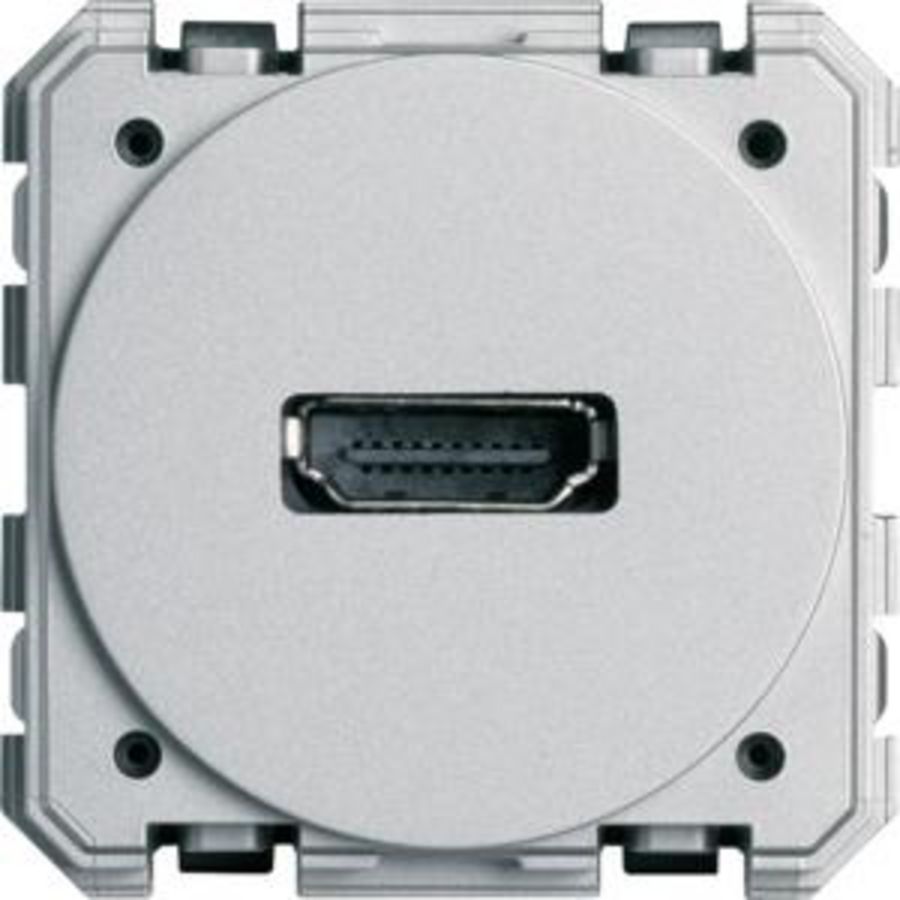 HDMI-aansluitpunt schroefbevestiging 45mm Gallery alulook
