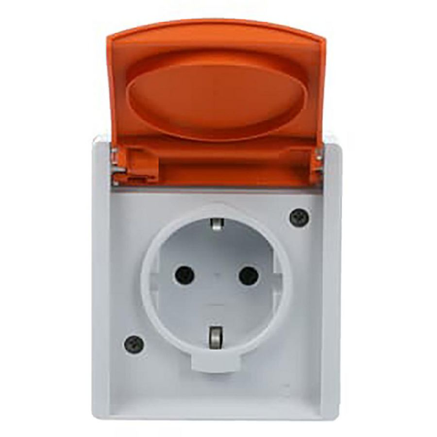 Tekstwandcontactdoos ra kd oranje opb IP44 ocean (20 EWN-14-53)