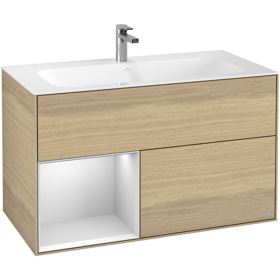 Wastafelonderkast Finion 996x591x498mm Oak Veneer G030MTPC