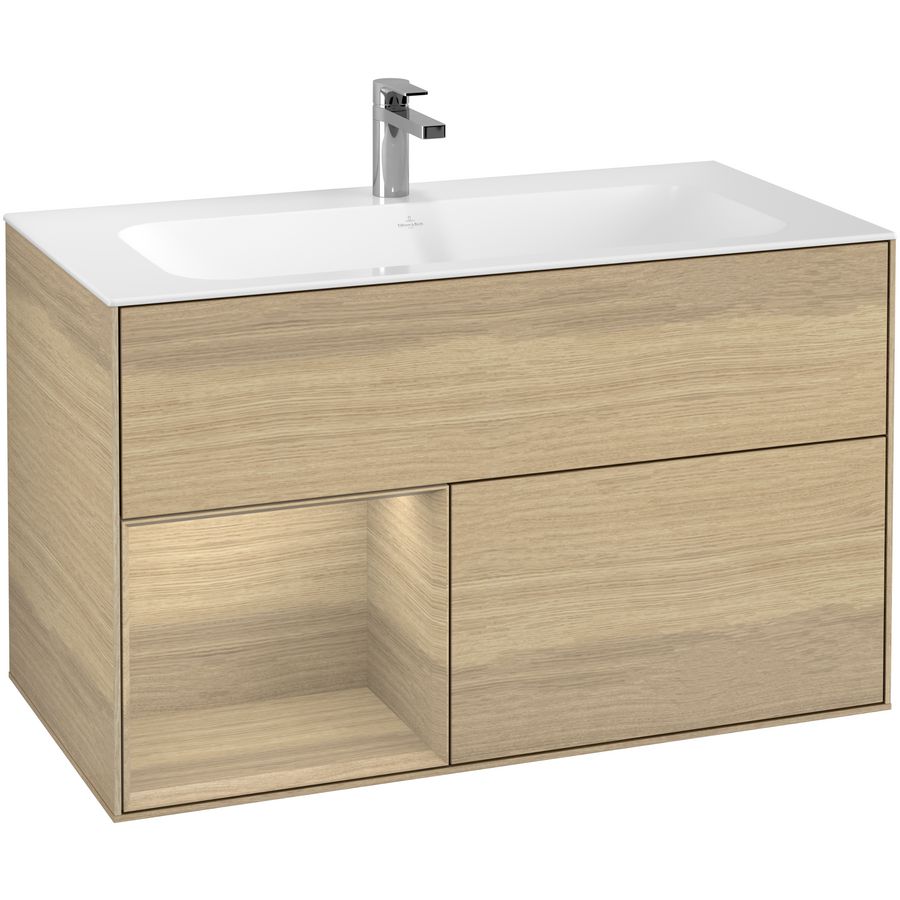 Wastafelonderkast Finion 996x591x498mm Oak Veneer G030PCPC