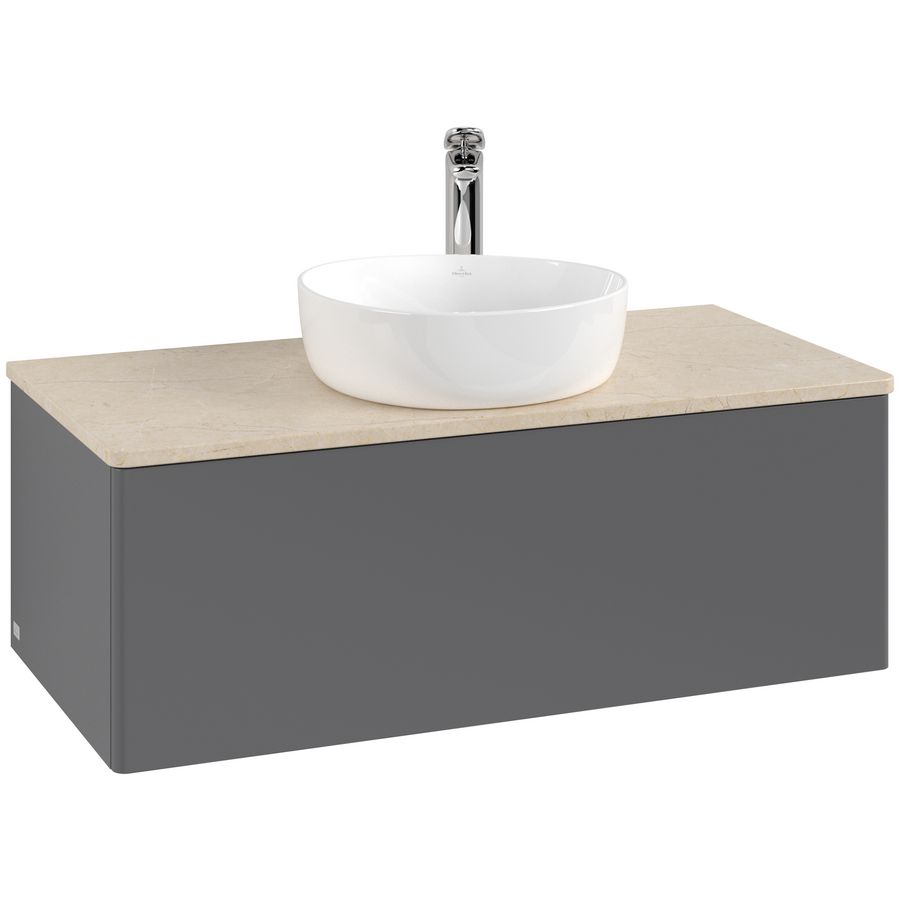 Wastafelonderkast Antao 1000x360x500mm Antr. Matt Lacquer K31053GK