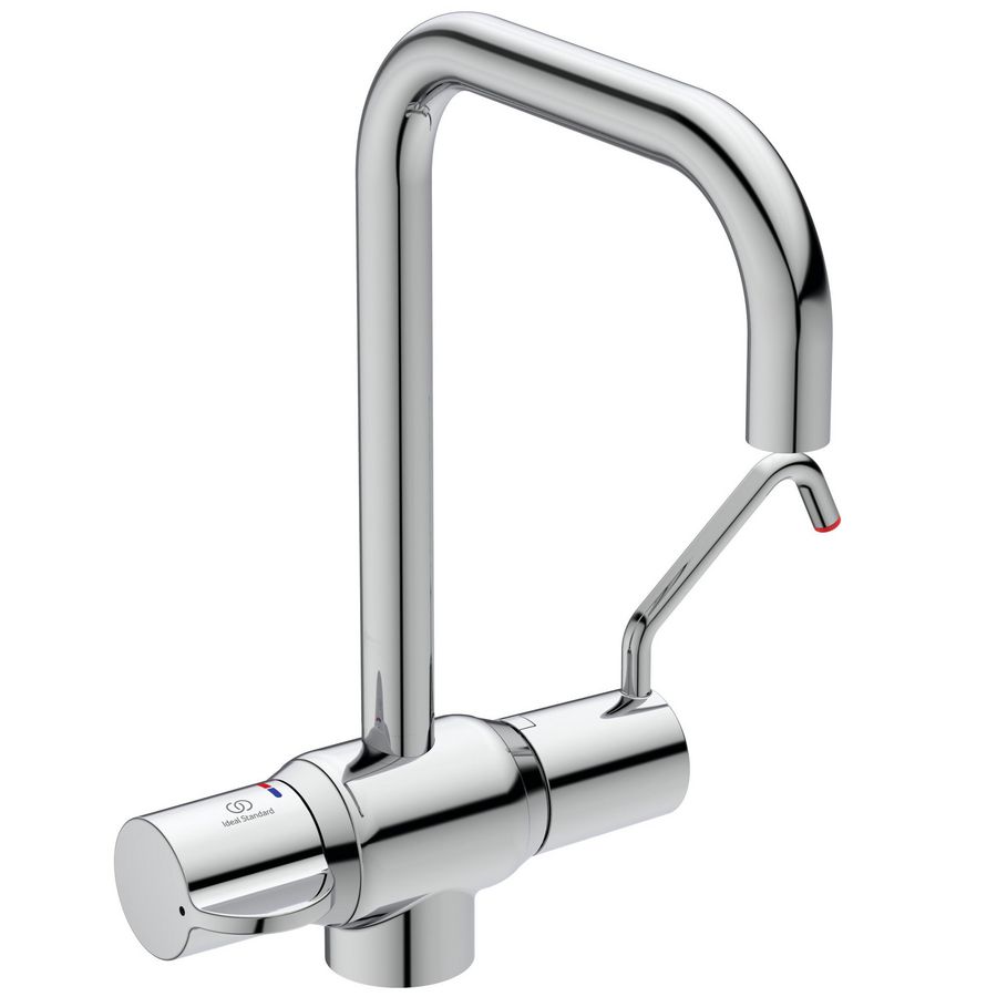 Medical Therm 1-gats keukenthermostaat chroom draaibare uitloop