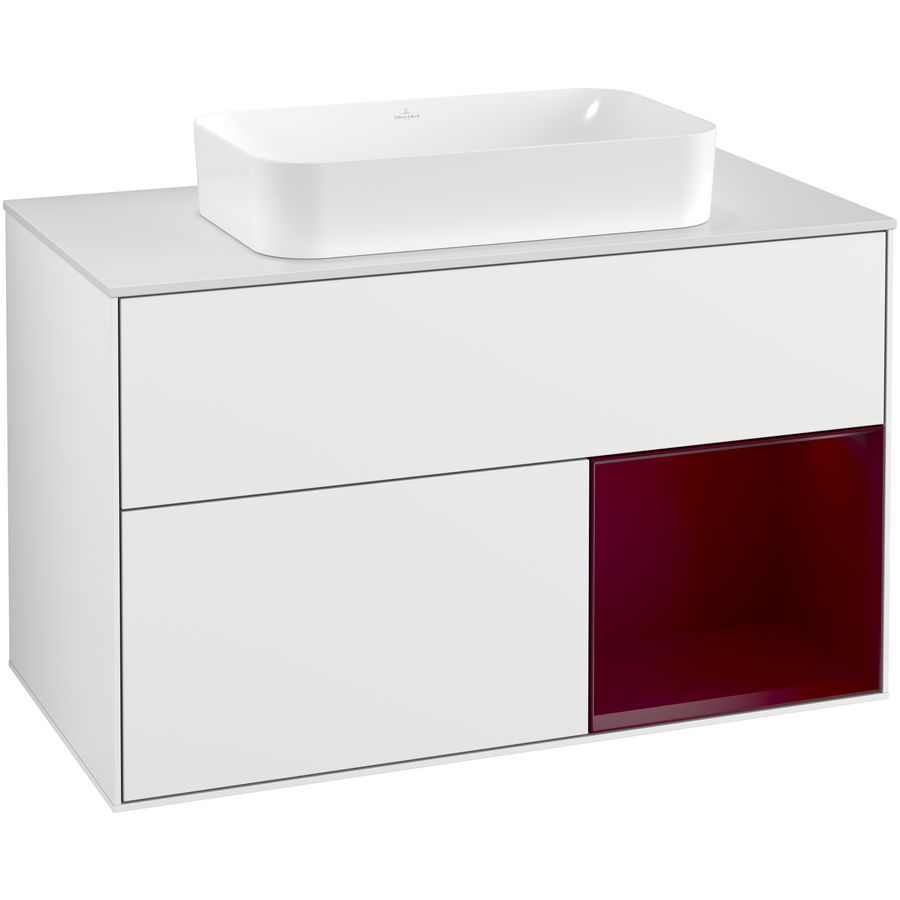 Wastafelonderkast Finion 1000x603x501mm G.White.L G251HBGF