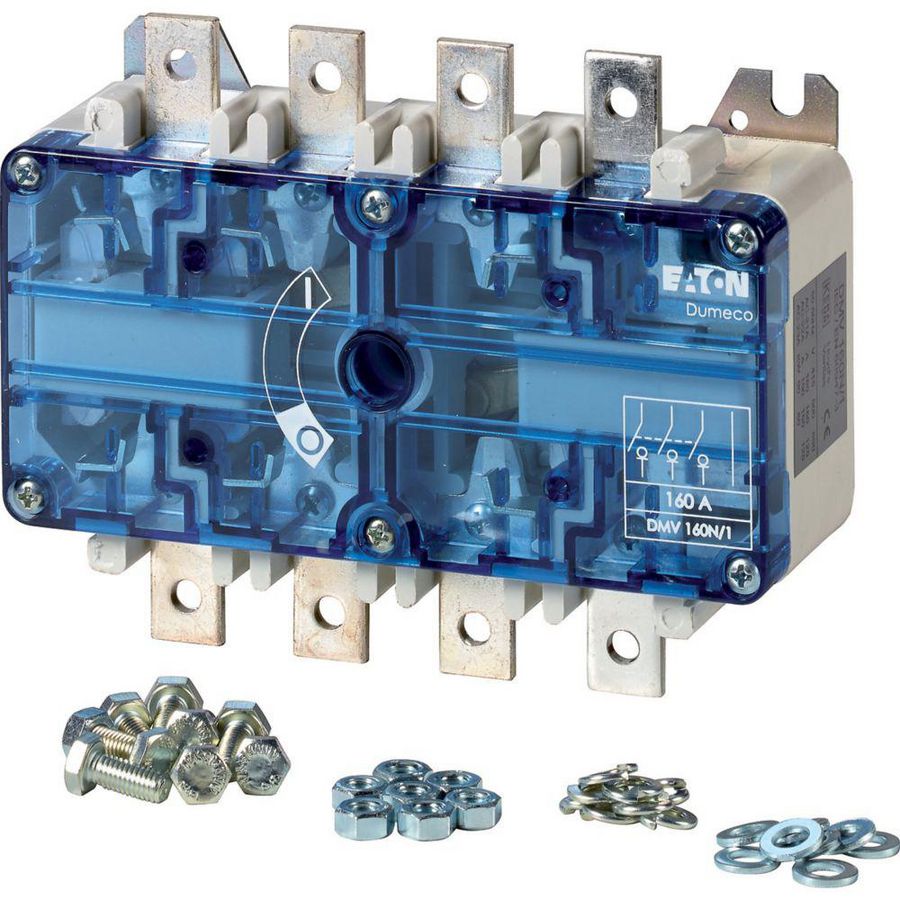 Lastscheider DUMECO 160A 3-polig +SN M6 zonder as en draaigreep