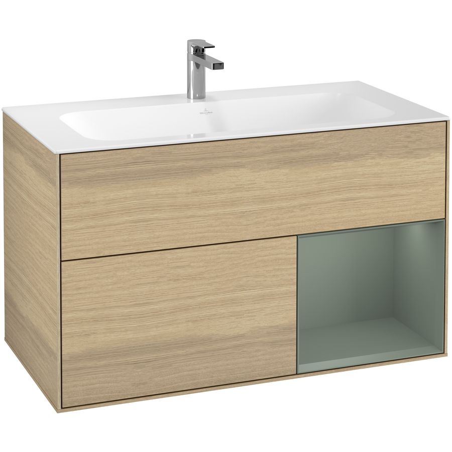 Wastafelonderkast Finion 996x591x498mm Oak Veneer G040GMPC