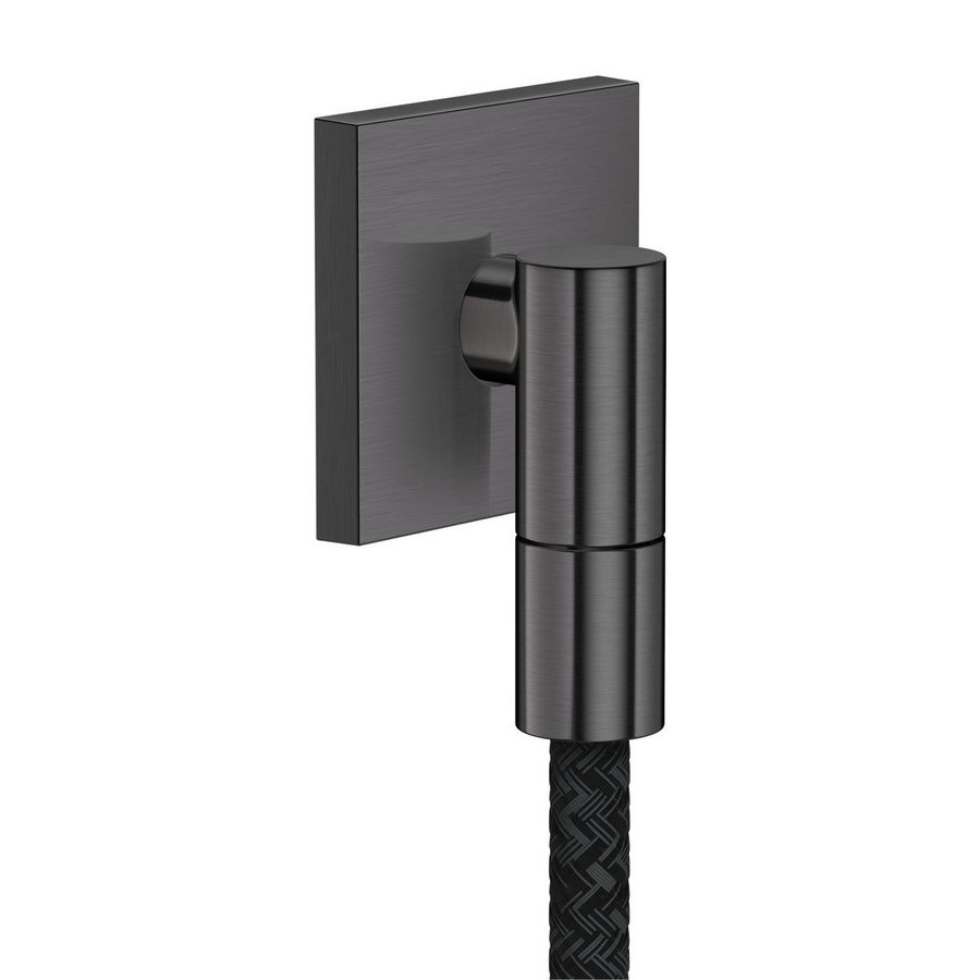 Muuraansluitbocht AXOR Wall outlet Fine square Brushed Black Chrome
