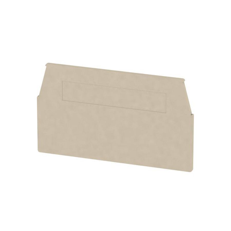 Afsluit- eindplaat d.beige h:60.3mm b:1.5mm V-0 VVE=20