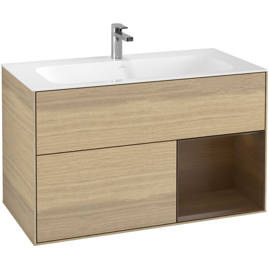 Wastafelonderkast Finion 996x591x498mm Oak Veneer G040GNPC