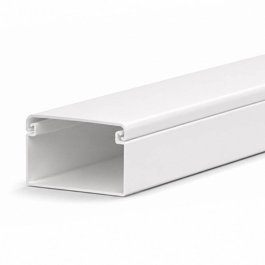 Lengte a 2m. leidingkoker 30x15mm wit