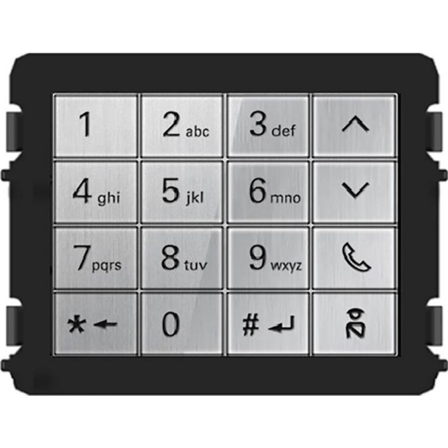 Keypad module aluminium A-Z