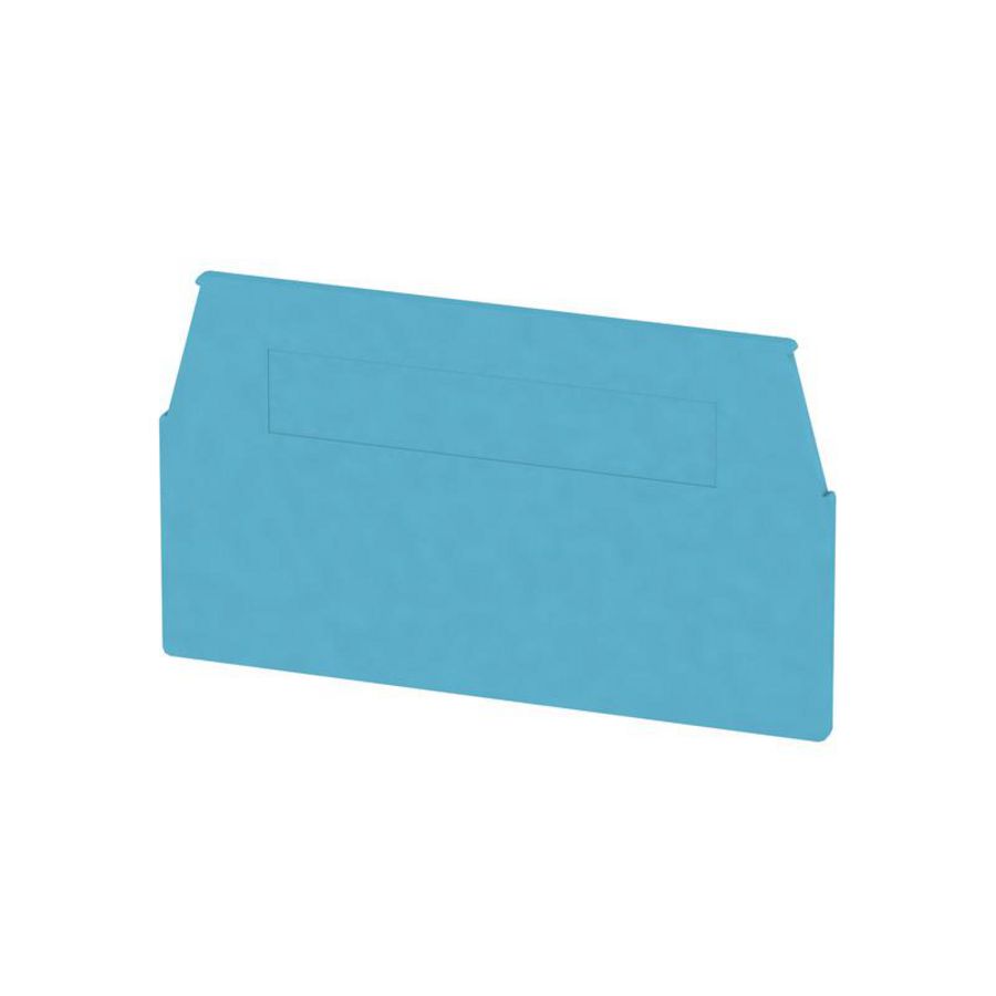 Afsluit- eindplaat blauw h:60.3mm b:1.5mm V-0 Wemi VVE=20
