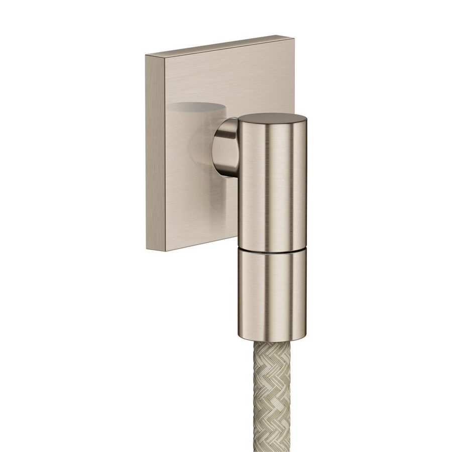 Muuraansluitbocht square AXOR Wall outl. Fine Brushed Nickel