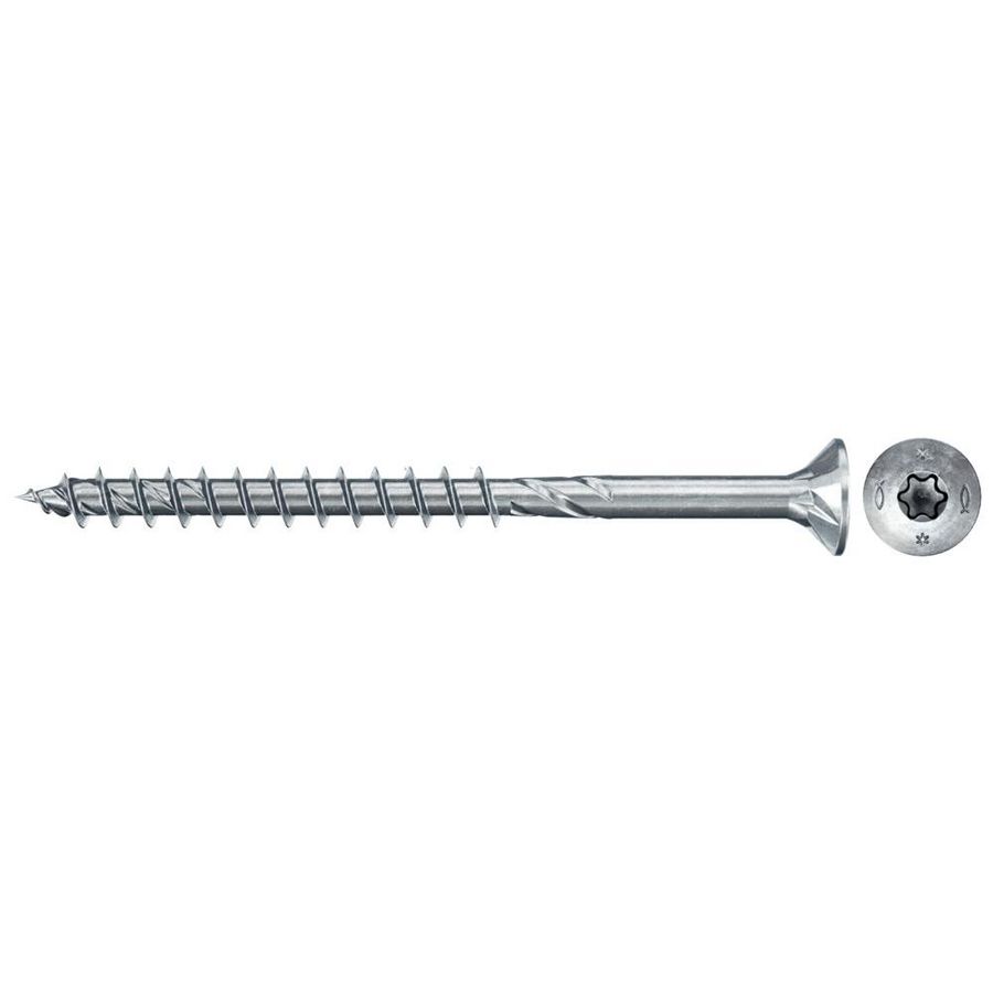 Spaanplaatschroef PowerFast 4,5x50 TX verzonken kop verzinkt VVE=500
