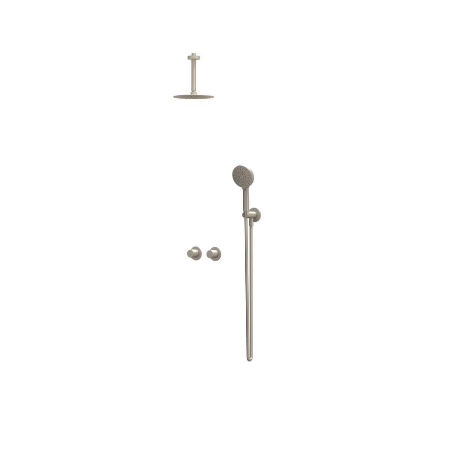 Afbouwdeel regendouche IVY combiset Bond 3 inbouwthermostaat symmetry gebor. nickel CSB3EXGNBABA excl. inbouwbox