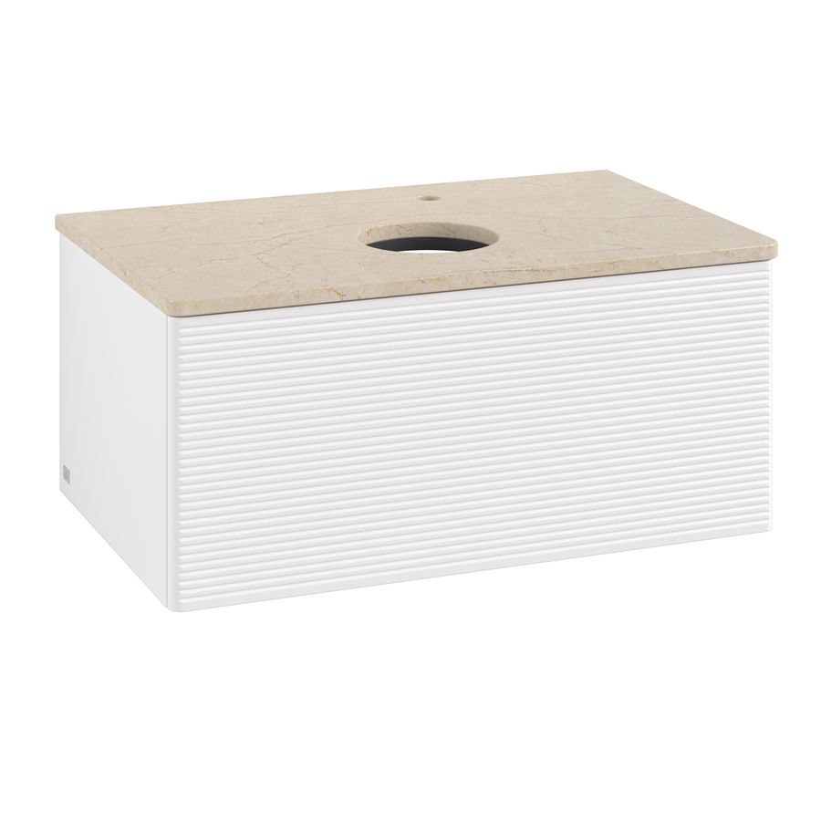 Wastafelonderkast Antao 800x360x500mm White Matt Lacquer L30153MT