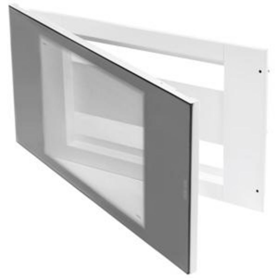DOMO CENTER KAST 40 MODULE DEUR TRANSPARANT ROOKGLAS WIT R