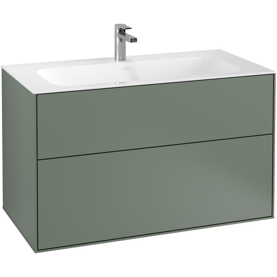 Wastafelonderkast Finion 996x591x498mm Olive Matt Lacquer F02000GM