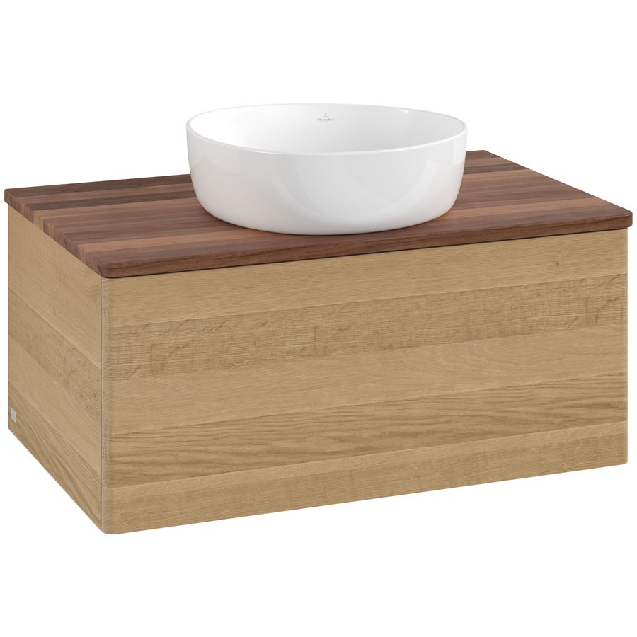 Wastafelonderkast Antao 800x360x500mm Honey Oak K30012HN