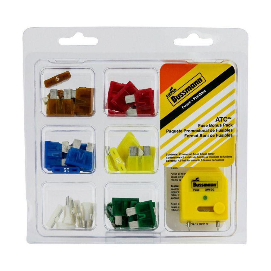 Zekeringelement ATC BONUS PACK W/ TESTER - RETAIL CLAM VVE=3