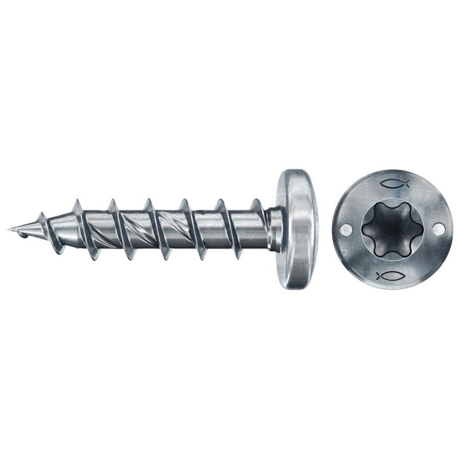 Spaanplaatschroef PowerFast 4,0x15 TX bolkop VD verzinkt VVE=200