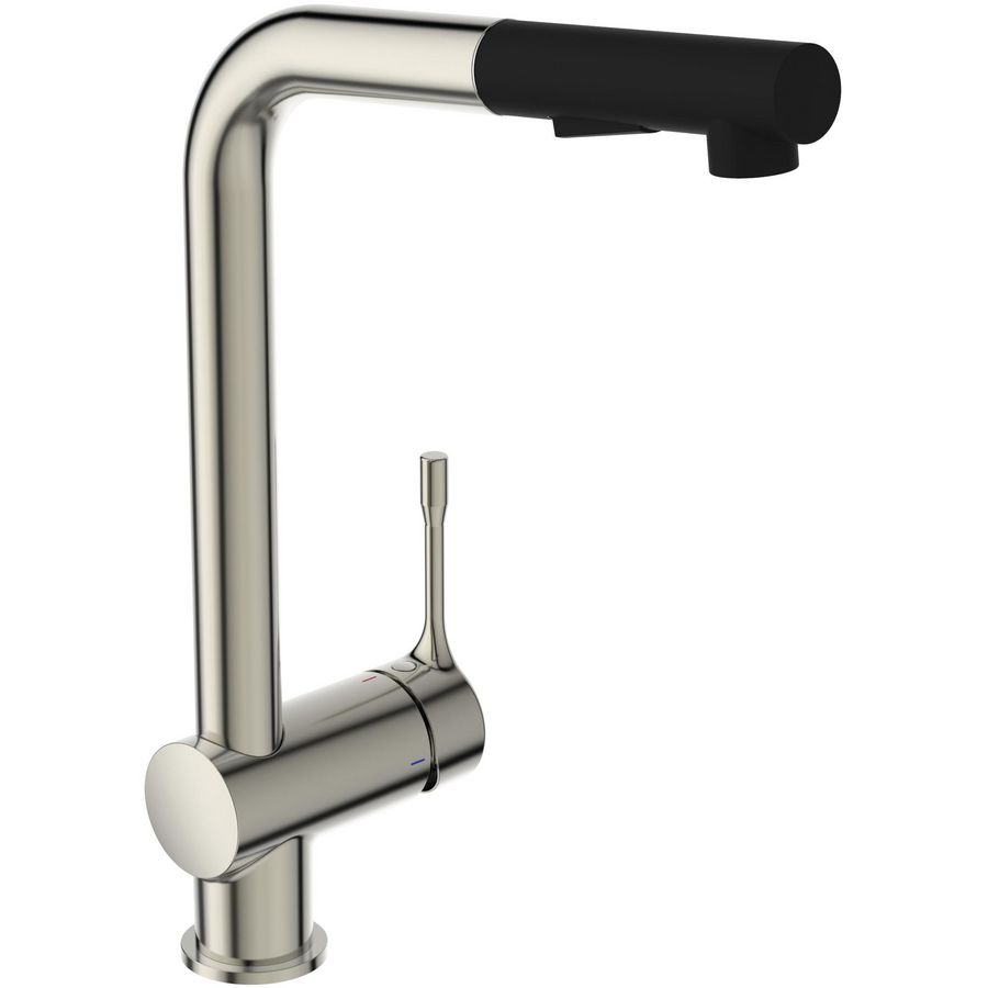 Keukenmengkraan hoge uitloop silver storm (rvs-look) Ceralook