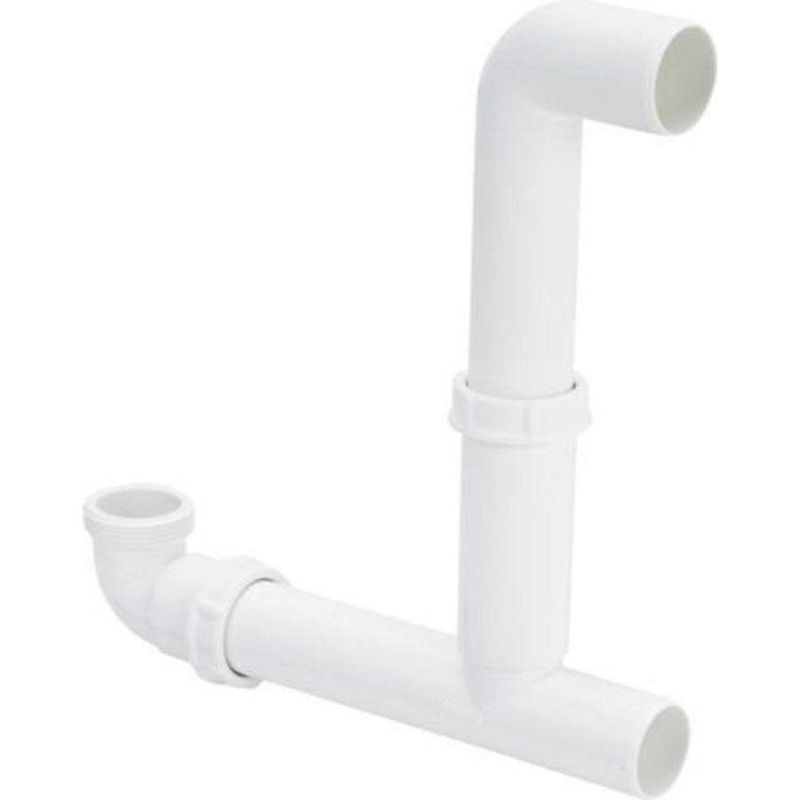 Afvoerverbinding kunststof/wit