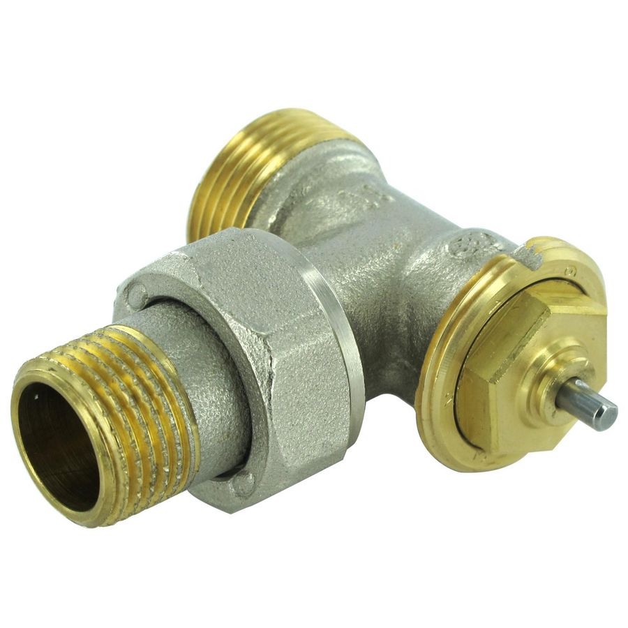 Radiatorafsluiter thermostatisch M30X1/2"X3/4" voorinstelbaar haaks VVE=10
