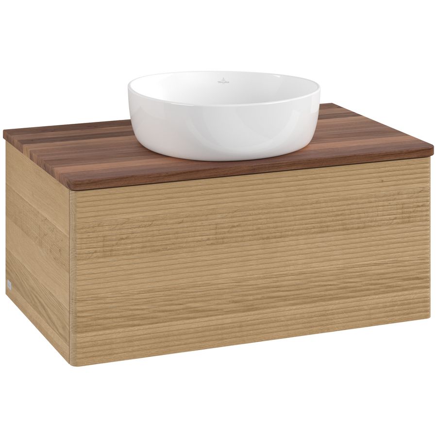 Wastafelonderkast Antao 800x360x500mm Honey Oak K30112HN