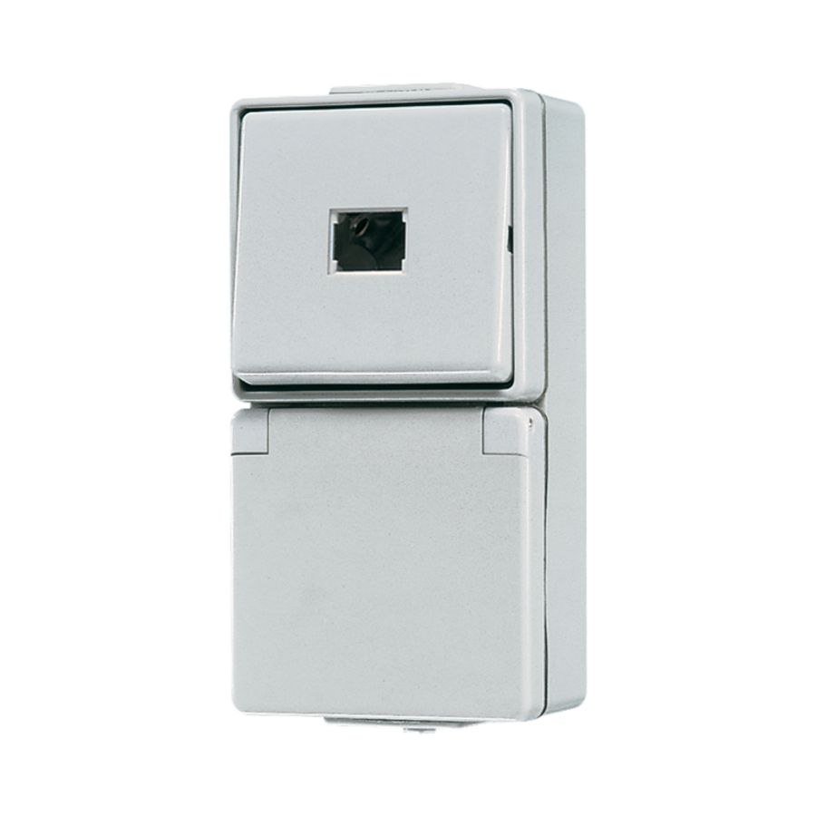 Combinatie wandcontactdoos