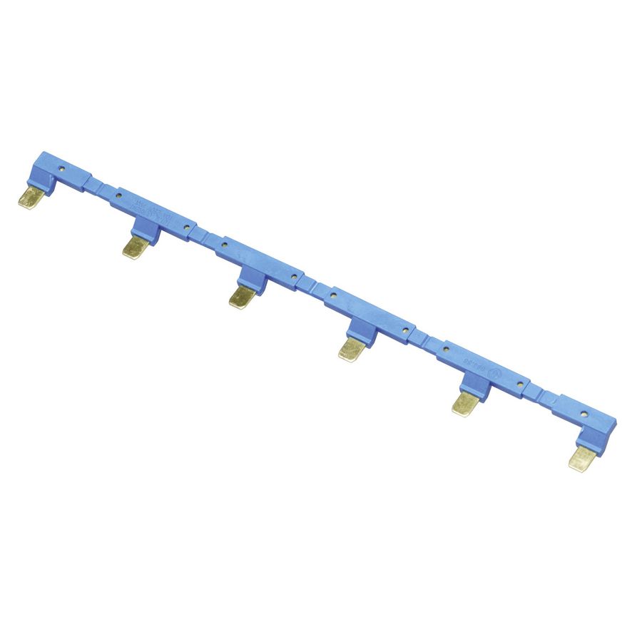 Doorverbindstrip voor 6 aansluitvoeten S.94.P3 blauw