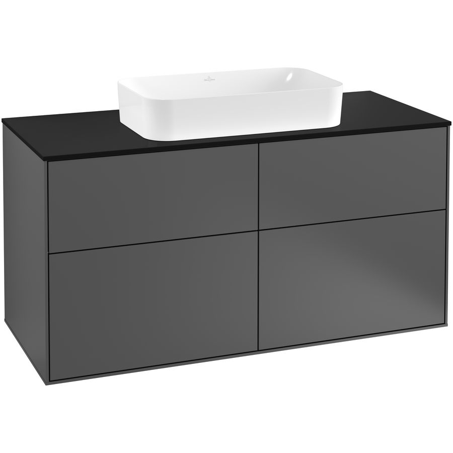 Wastafelonderkast Finion 1200x603x501mm Antr. Matt Lacquer G26200GK