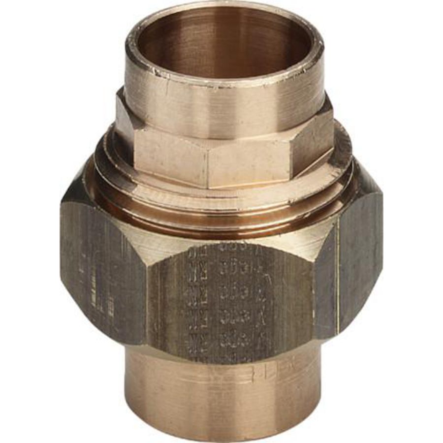 Schroefkoppeling 12 brons/blank VVE=10