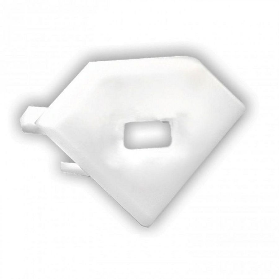 Eindkap E97W voor profiel PO23n met kabeldoorvoer