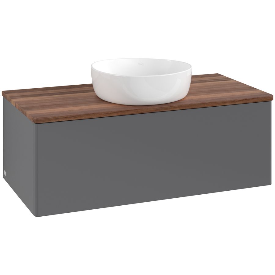 Wastafelonderkast Antao 1000x360x500mm Antr. Matt Lacquer L31012GK