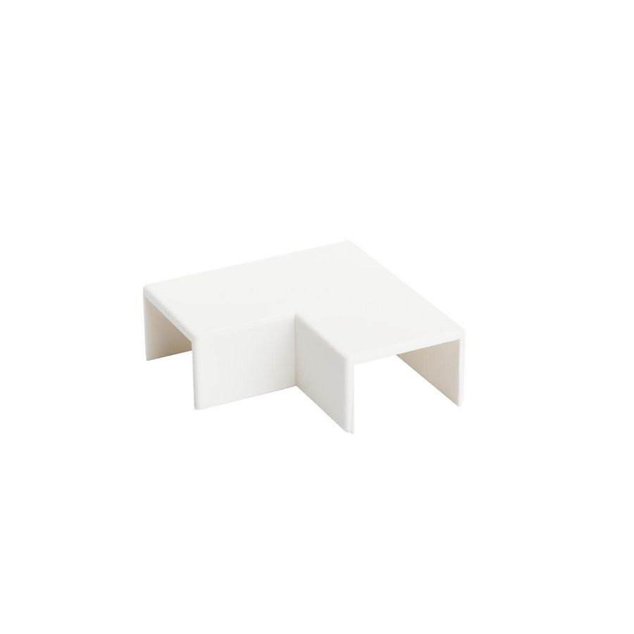 Platte hoek MKS 16x25 9010 polycarbonaat VVE=10