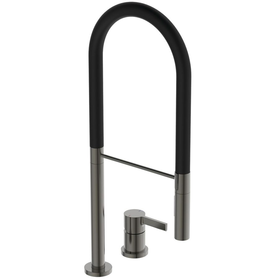 Keukenmengkraan pro 2-gats magnetic grey Gusto