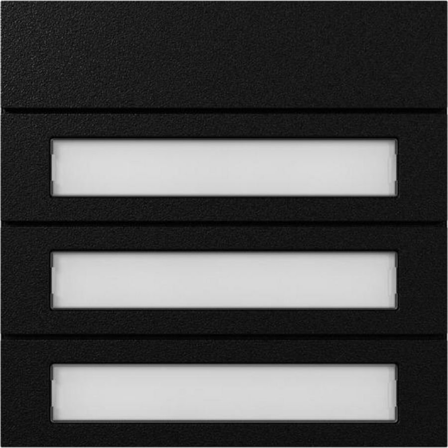 Belknopmod. 3-voudig System 106 zwart m(gel.)