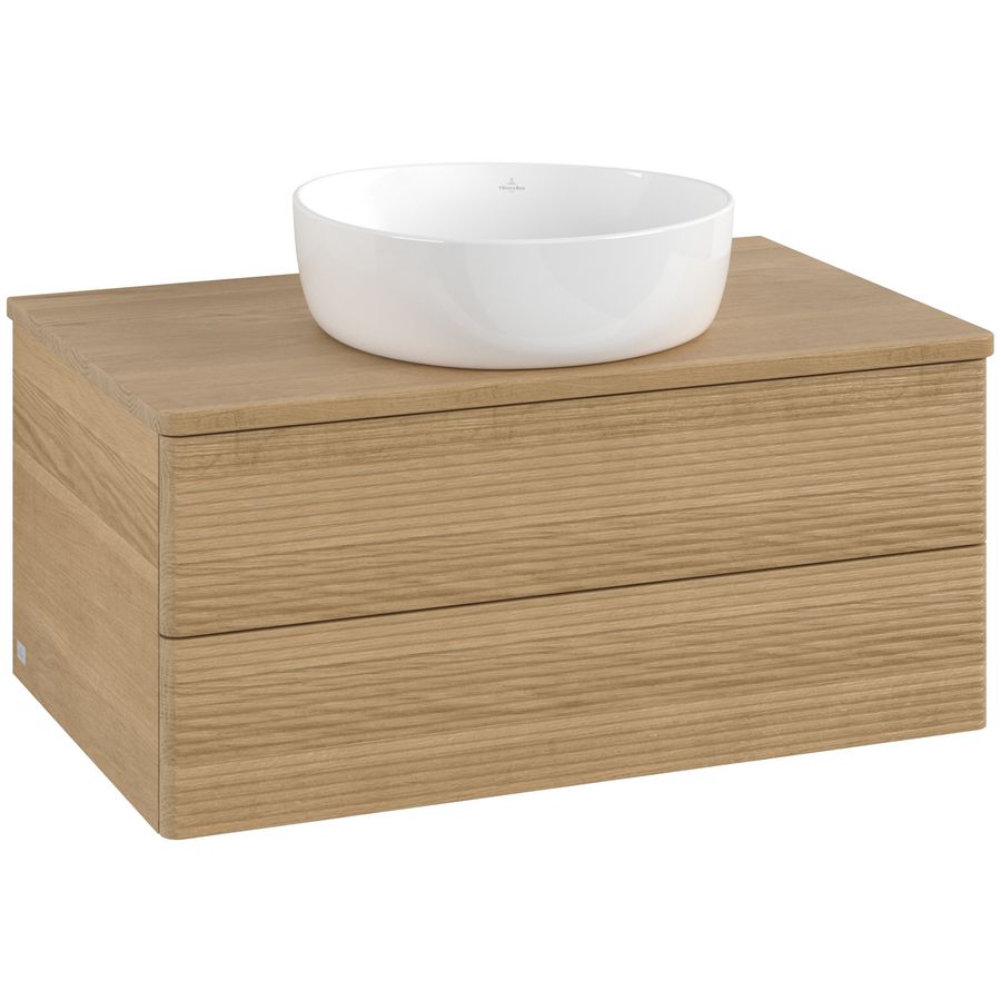Wastafelonderkast Antao 800x360x500mm Honey Oak L19111HN