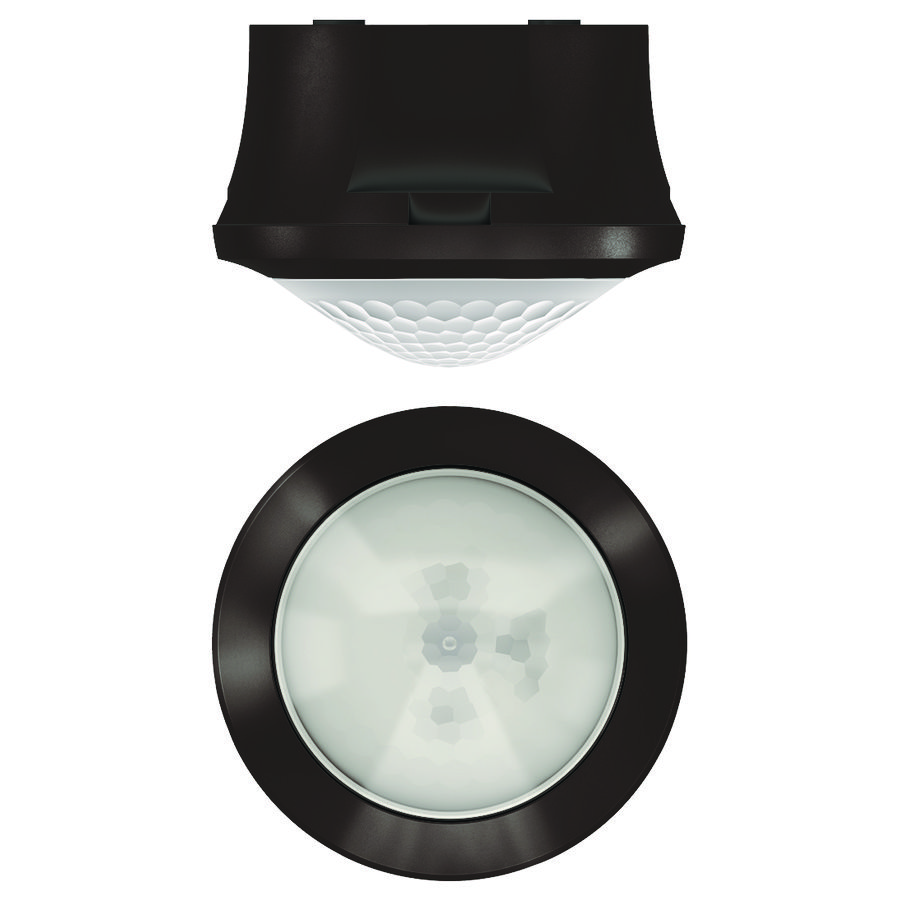 Aanwezigheidsmelder voor plafondmontage opbouw zwart KNX