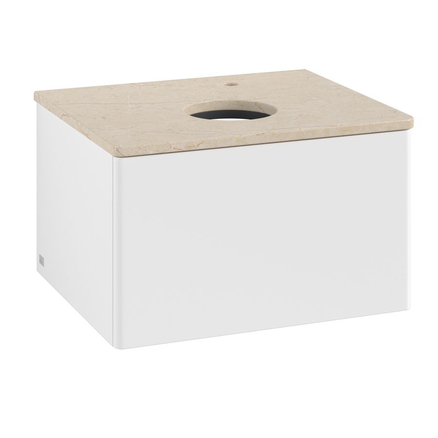 Wastafelonderkast Antao 600x360x500mm White Matt Lacquer L29053MT